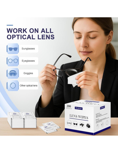 200 Toallitas Limpiadoras Pikabeast para Lentes y Pantallas