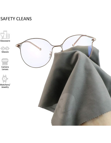 Toallitas de Limpieza de Gafas VisionGlobal - 5 Paños Microfibra + 1 Antivaho