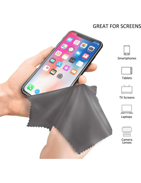 Toallitas de Limpieza de Gafas VisionGlobal - 5 Paños Microfibra + 1 Antivaho