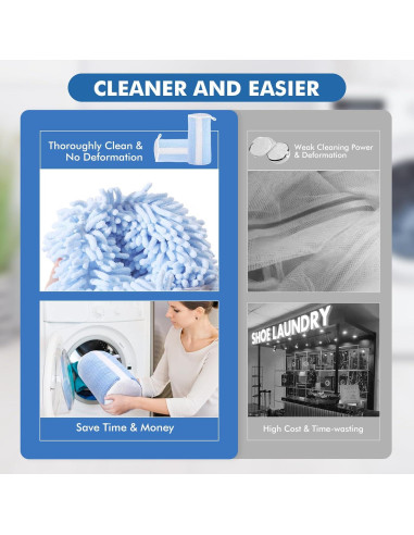 Bolsas de Lavandería para Zapatos Teletrogy Azul - 2 Pares de Árboles Ajustables