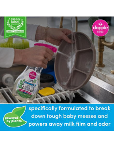 Dapple Baby Jabón Espuma para Platos y Botellas 500 ml x2 2