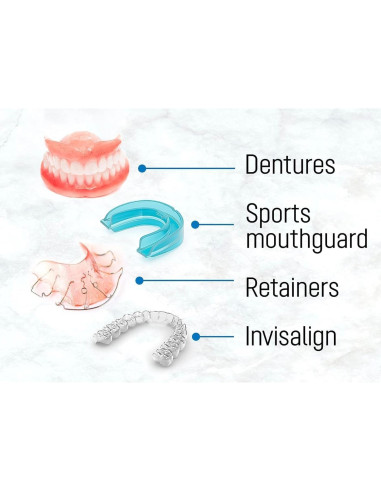 Tabletas Limpiadoras de Dentaduras AmeriCan Goods 40 Unidades Sabor Menta