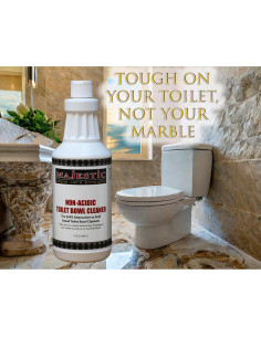 Limpiador de Inodoro No Ácido Majestic 1.36 kg - Seguro para Piedra 2