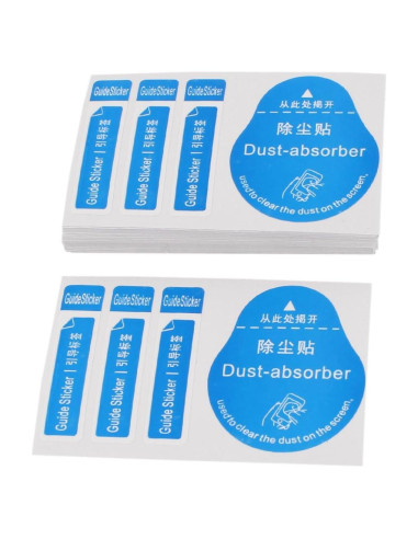 50 Etiquetas de Eliminación de Polvo uxcell para Pantallas 8x5cm