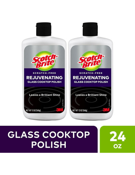 Pulidor de Cocina de Vidrio Scotch-Brite 12 oz Sin Rayones Pack 2