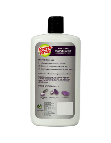 Pulidor de Cocina de Vidrio Scotch-Brite 12 oz Sin Rayones Pack 2