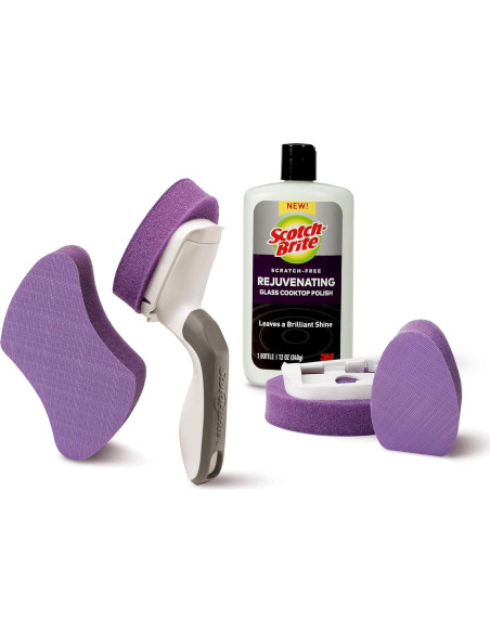 Pulidor de Cocina de Vidrio Scotch-Brite 12 oz Sin Rayones Pack 2