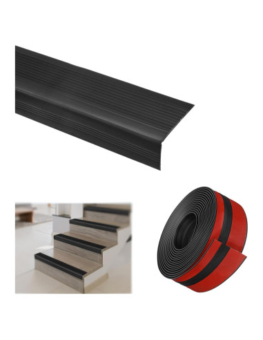 Protector de Escalera Antideslizante TFXXSJWY 3.66m Negro