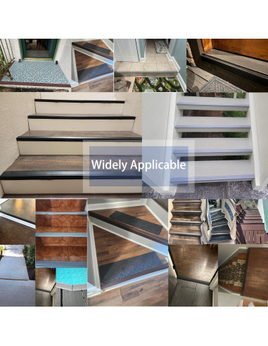 Protector de Escalera Antideslizante TFXXSJWY 3.66m Negro