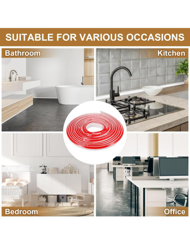 Moldura de Zócalo Autoadhesiva Frienda 5 m x 19 mm Blanca