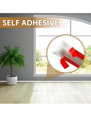 Moldura de Zócalo Autoadhesiva Frienda 5 m x 19 mm Blanca