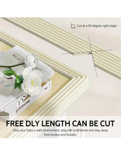 Protector de esquinas para bebés Genérico 1.98m espuma suave 2