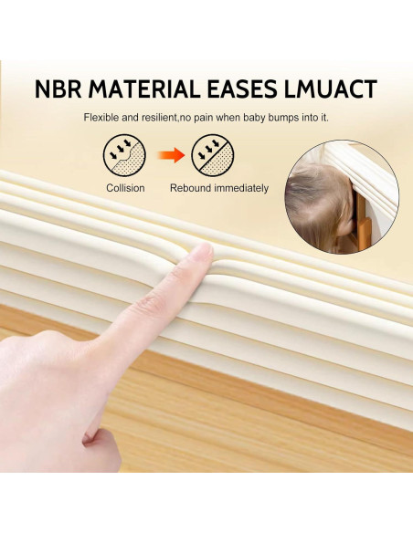 Protector de esquinas para bebés Genérico 1.98m espuma suave
