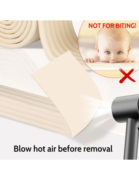 Protector de esquinas para bebés Genérico 1.98m espuma suave