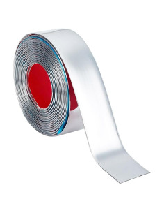 Moldura Autoadhesiva NBEADS 6m x 5cm PVC Plata para Pared