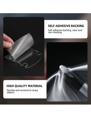 Protector de Manija de Puerta de Auto Meorain 8PCS Transparente