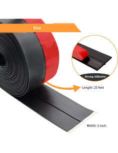 Tira de Sellado de Caucho de Silicona DOBTIM 7.62 cm x 7.62 m 2