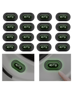 16 Amortiguadores de Puerta de Coche Stacool - Silicona Luminoso