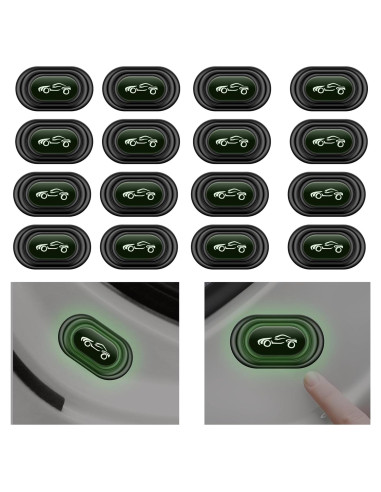 16 Amortiguadores de Puerta de Coche Stacool - Silicona Luminoso