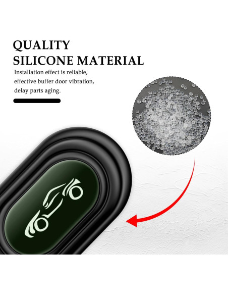 16 Amortiguadores de Puerta de Coche Stacool - Silicona Luminoso