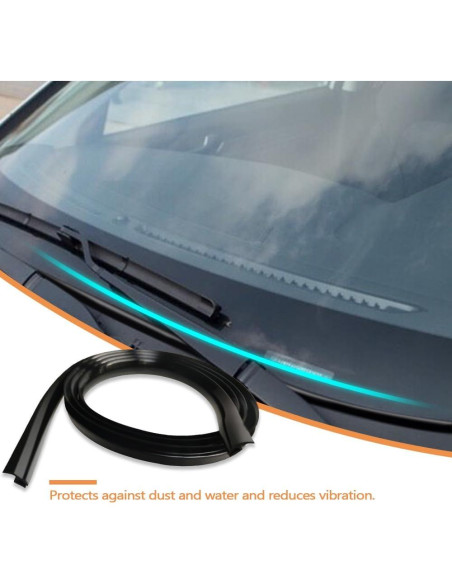 Tira de Sellado de Goma para Parabrisas WINUERK 1.7m Universal