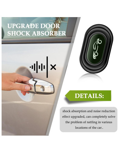 16 Amortiguadores de Puerta de Coche Stacool - Silicona Luminoso