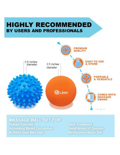 Juego de Pelotas de Masaje Limm - Espinosa y Lacrosse - Alivio Dolor 2