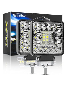 Luces de Trabajo LED 4" AUBEAMTO 123W 24000LM IP65 2Pack