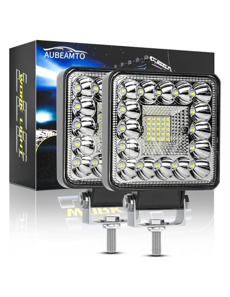 Luces de Trabajo LED 4" AUBEAMTO 123W 24000LM IP65 2Pack