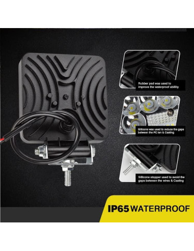 Luces de Trabajo LED 4" AUBEAMTO 123W 24000LM IP65 2Pack