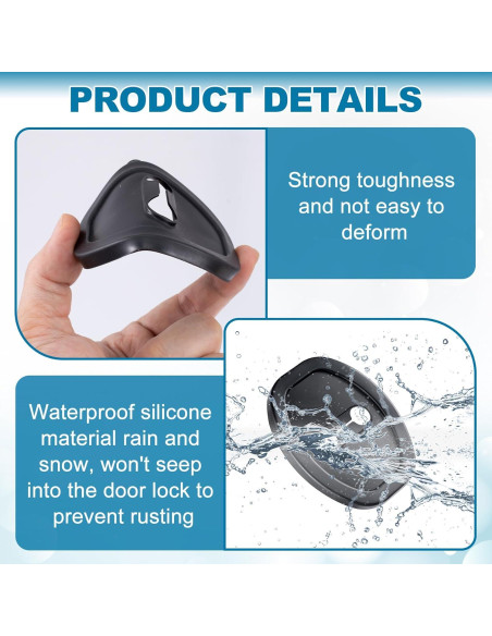 Cubiertas Protectores de Pestillo de Puerta VARMDUKKE 4PCS Silicona