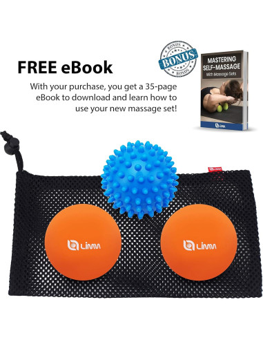 Juego de Pelotas de Masaje Limm - Espinosa y Lacrosse - Alivio Dolor