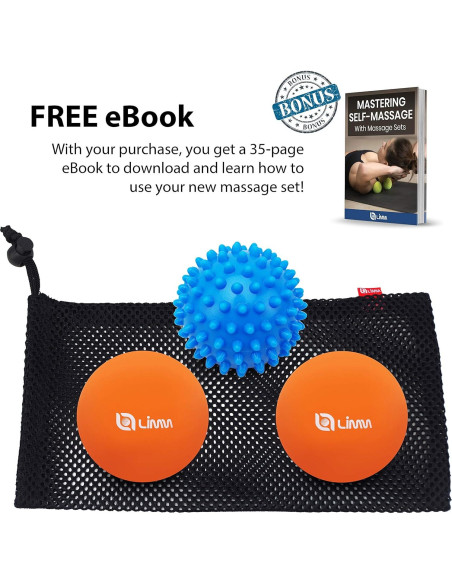 Juego de Pelotas de Masaje Limm - Espinosa y Lacrosse - Alivio Dolor Juego de Pelotas de Masaje Limm - Espinosa y Lacrosse - Alivio Dolor