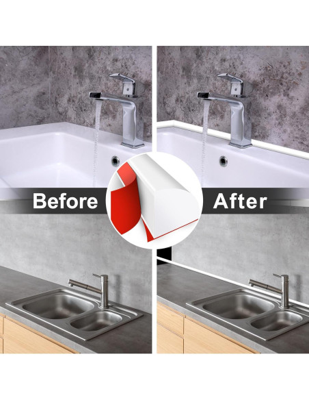 Moldura de Esquina Redonda 99 cm Silicona Flexible Xbaiyanr