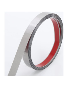 Moldura Autoadhesiva de Acero Inoxidable Coengwui 6.1m Plata