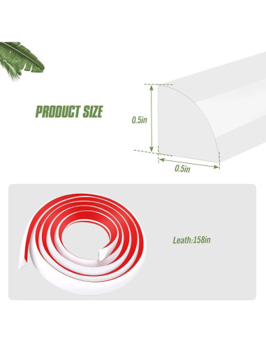 Moldura Flexible Autoadhesiva Vivikivi 401.3 cm Blanca