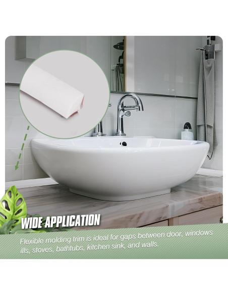 Moldura Flexible Autoadhesiva Vivikivi 401.3 cm Blanca