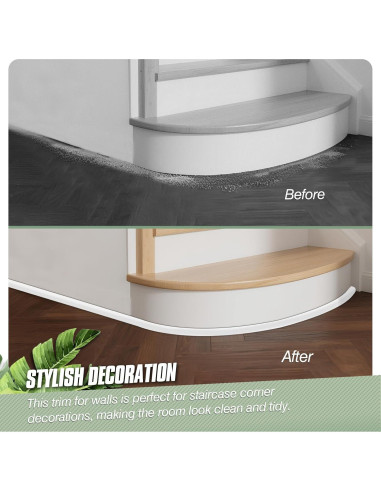 Moldura Flexible Autoadhesiva Vivikivi 401.3 cm Blanca