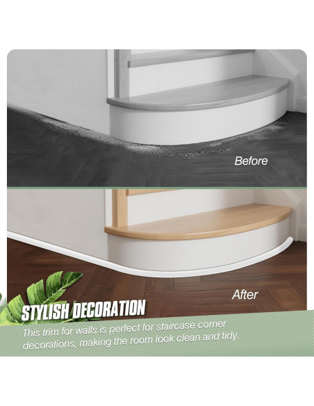 Moldura Flexible Autoadhesiva Vivikivi 401.3 cm Blanca