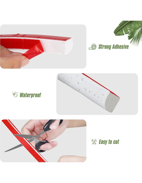 Moldura Flexible Autoadhesiva Vivikivi 401.3 cm Blanca