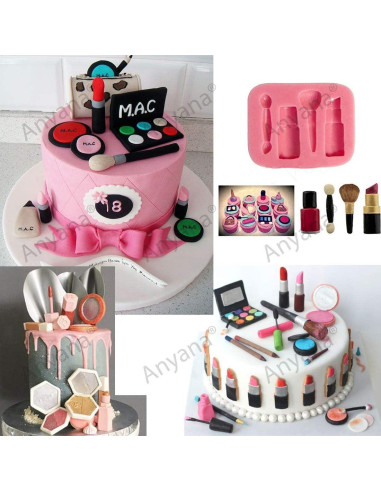 Juego de moldes de silicona Anyana para decoración de pasteles