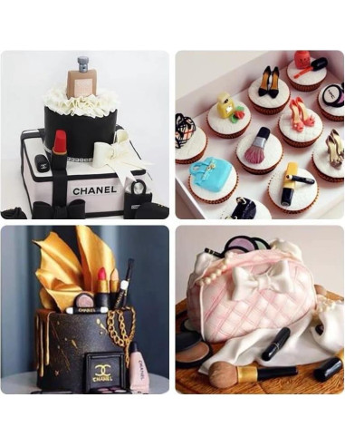 Juego de moldes de silicona Anyana para decoración de pasteles