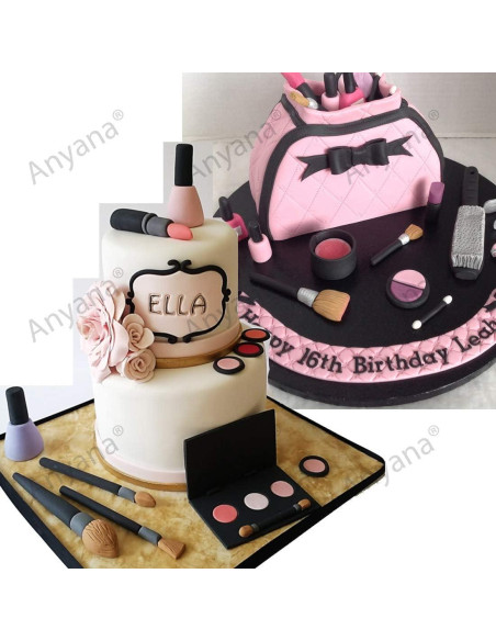 Juego de moldes de silicona Anyana para decoración de pasteles