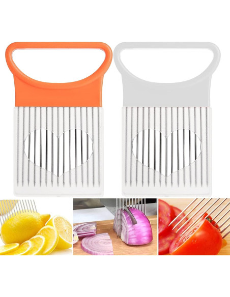 Cortador Picador de Verduras IZUS - 2 Piezas Amarillo y Blanco