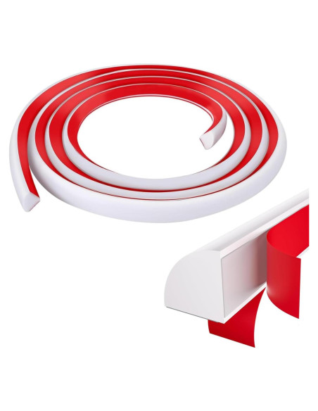 Moldura Cuarterona Flexible Autoadhesiva Xiyingcai 3m Blanco