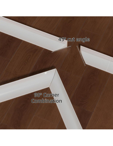 Moldura Cuarterona Flexible Luya 99 cm Autoadhesiva para Paredes