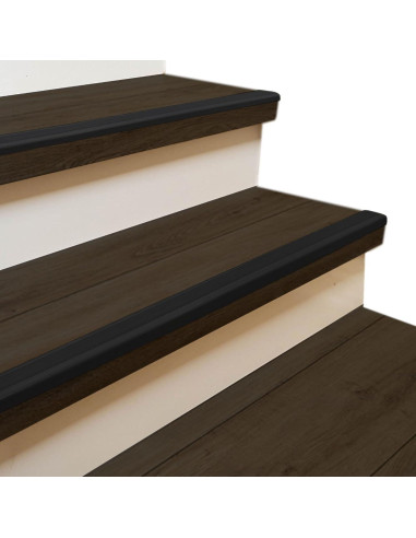 Protector de Borde de Escalera Caucho Rubber Bond 5 Piezas 91x5x2.5cm