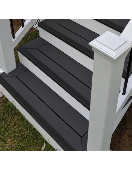 Protector de Borde de Escalera Caucho Rubber Bond 5 Piezas 91x5x2.5cm