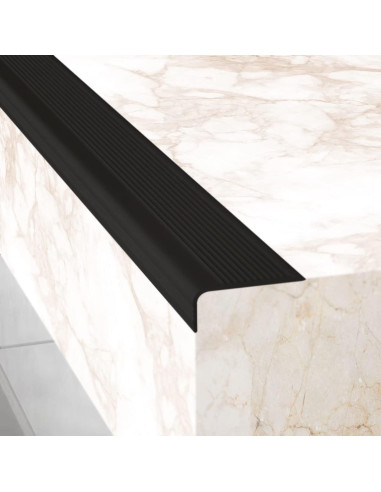 Protector de Borde de Escalera Caucho Rubber Bond 5 Piezas 91x5x2.5cm