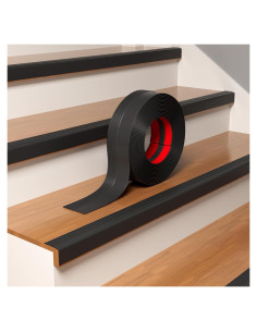 Bisel de Escalera Antideslizante Pluden 12.19 m Negro